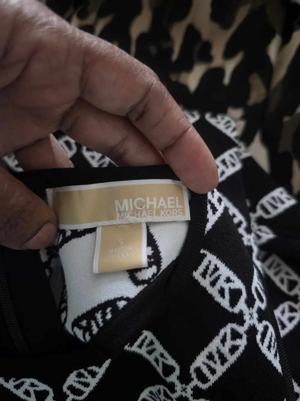 Michael Kors Empire Logo Jacquard Tank Dress Size S
